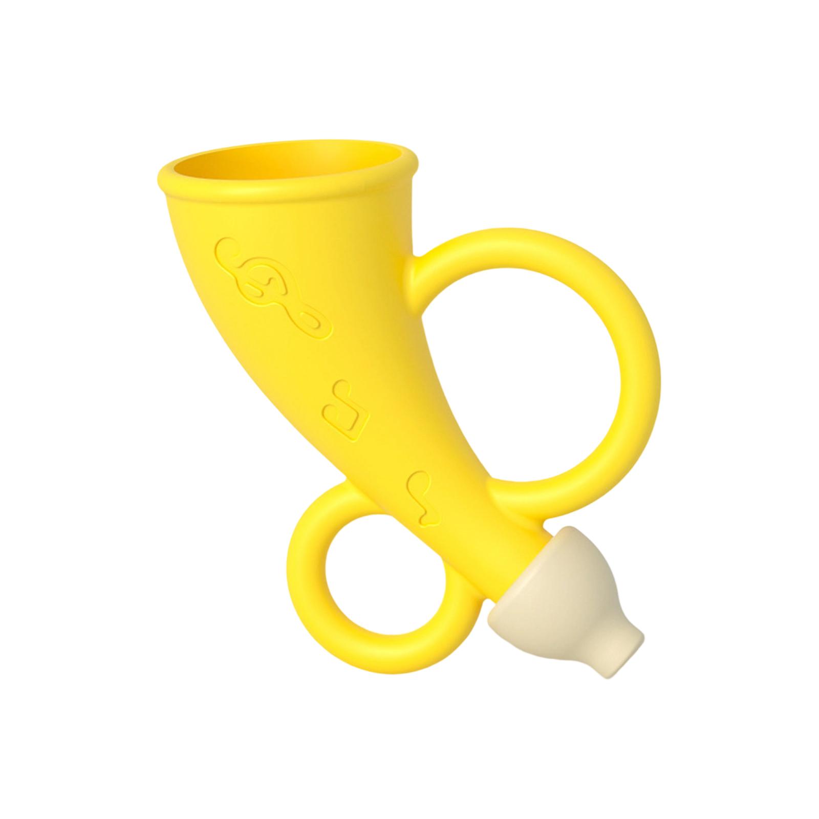 Детская силиконовая дудка, игрушка-дудка, развивающее раннее образование, жевательная игрушка-музыкальный инструмент для малышей One Size