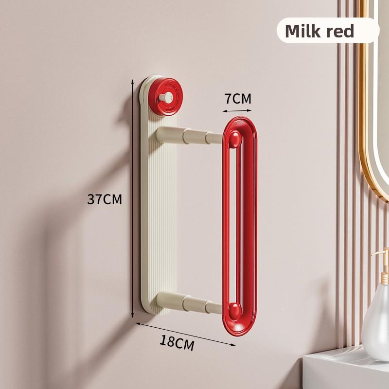 Double-layer Retractable Adjustable Balcony Household Suction Cup Storage Rack