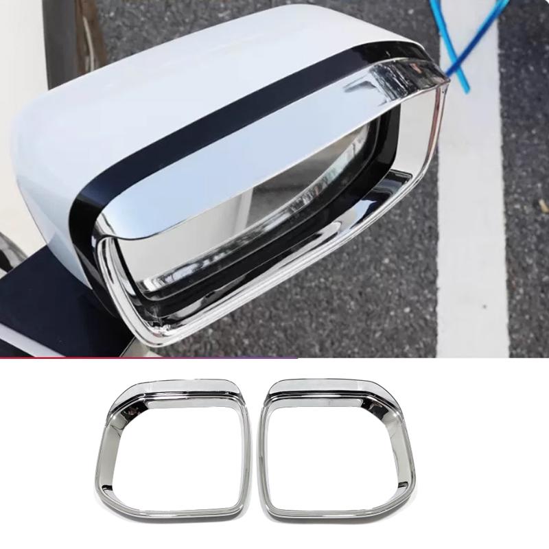

Для GMW Haval H3 2024 2025 ABS Хром черный Наружная крышка зеркала заднего вида Боковое зеркало Козырек от дождя Декоративные автомобильные аксессуары ABS chrome A