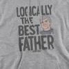 Star Trek Mens Logically the Best Father Hoodie