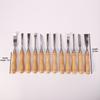 12 STÜCK Holz schnitzset Tragbar Holzbearbeitung Meißel Professionell Langlebig Schreiner Holzstich Messer DIY Schnitzwerkzeug Manuell