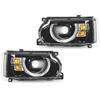 Defender Design Full LED Headlights Projector Replacement for Land Rover Range Rover Vogue L322 Facelift 2010‑2012