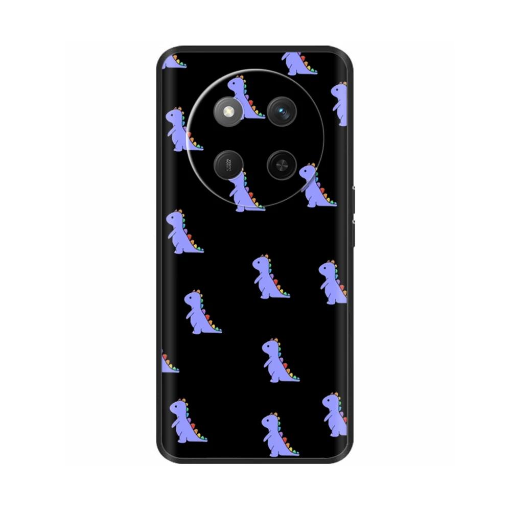 For Honor X60 5G Case Black Silicone Soft Luxury Phone Back Cover for Huawei Honor X60 Pro Painted Shockproof Shell Cases Para
