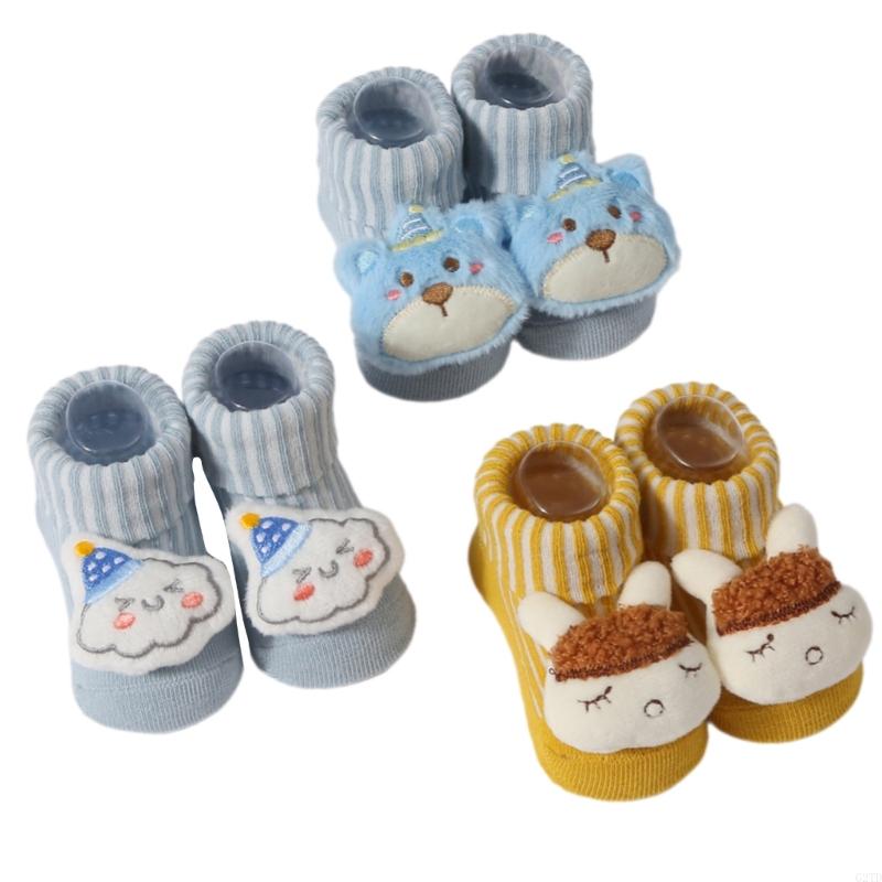 2 Pairs/3 Pairs Baby Ankle Socks Knitted Socks with Cartoon Cotton Socks Soft Socks for Newborns Infant 3-12 Month