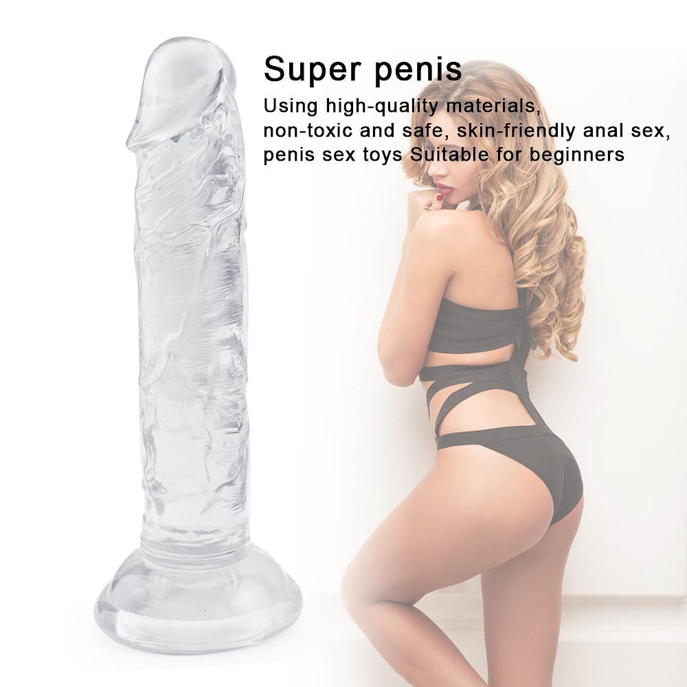 Realistisk dildokan for kvinner RUNYU Sexleketøy Fake Penis Anal Butt Plug
