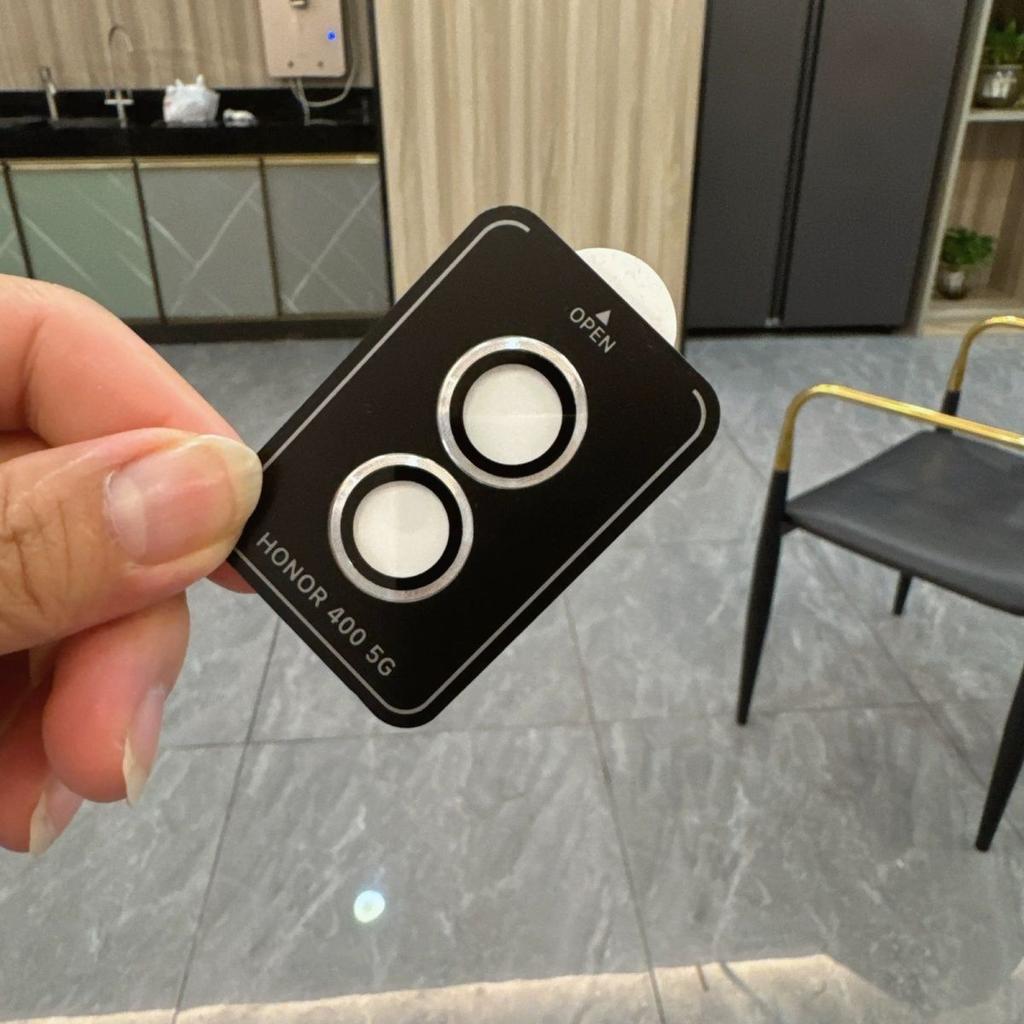 For Honor Magic V Flip 2 Metal Ring Tempered Glass Camera Lens Protector For Honor 400 Pro Lite Positioning Protective Lens Film