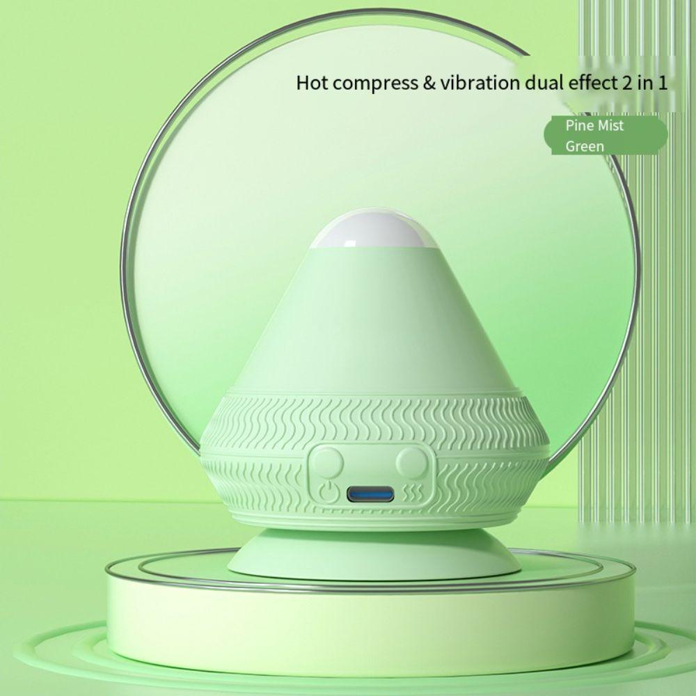 Electric Adsorption Type Massager Ball Vibrate 2 Adjustable Temperature Silicone Massage Cone Relaxation Trigger Point