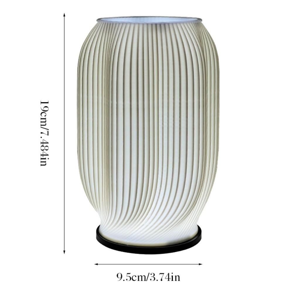 3D Printing LED Desk Lamp Minimalist USB Powered Vase Table Lamp Adjustable Color Temperature Multi-Color Night Light
