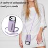 Zipper Wallet Case for iPhone 17/16e/16 Pro Max iPhone Air Women Crossbody Purse Credit Card Holder Lanyard Flip Kickstand Cover