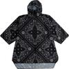 KiU Heavy Rain Poncho with with Storage and Rain Sleeves, Cycling, Water-Repellent, Waterproof, Bag, Men's Women's Poncho/Bandana, Black, K77-174