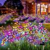 Garden Summer Landscape Lighting Outdoor Solar Light Camping Wedding Party Christmas Decor Lawn Lamp LED Simulation Butterfly Sunflower