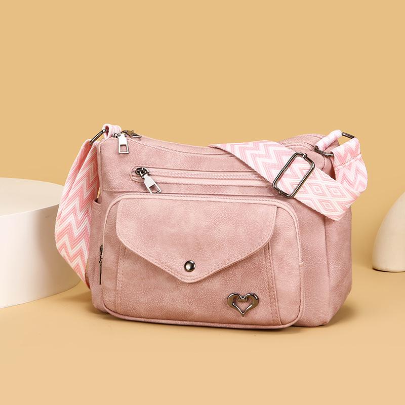 Versatile and Simple Mid-aged Mother's Bag - Large Capacity Single Shoulder Crossbody Bag
