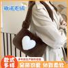 Autumn and Winter Love Wool Bag Single Shoulder Oblique Bag Mobile Phone Change Bag Plush Women's Bag Love Small Square Bag