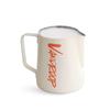 Vandroop Milk Pitcher, Stainless Steel Milk Jug, Milk Frothing, Graduated, Heat-Resistant, Easy Grip (Matte White) (20oz 600ml)