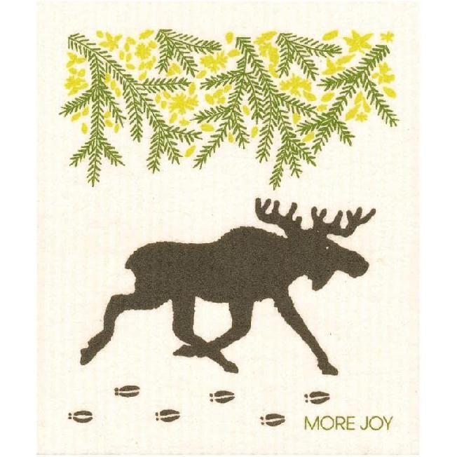 More Joy - Eco-Friendly Swedish Dishcloths, Pack of 2 Moose
