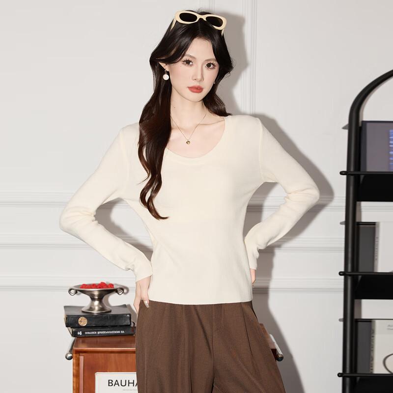 

Terloman Women s U-Neck Knit Sweater One Size