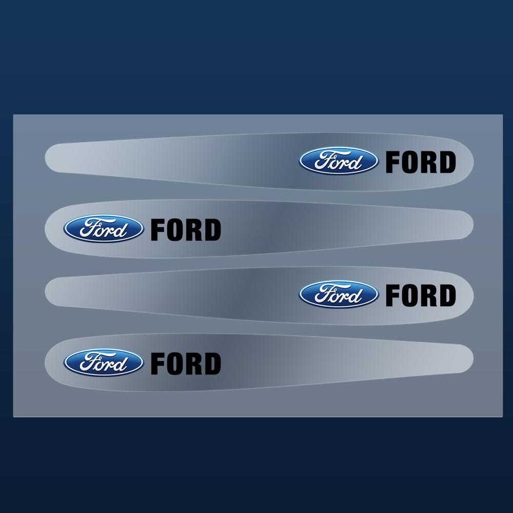 bsyhl1 4/8Pcs Car Door Handle Protection Film Door Bowl Stickers For Ford Focus mk2 mk3 mk4 mk7 Mustang Fiesta Ranger Mondeo S-MAX Kuga