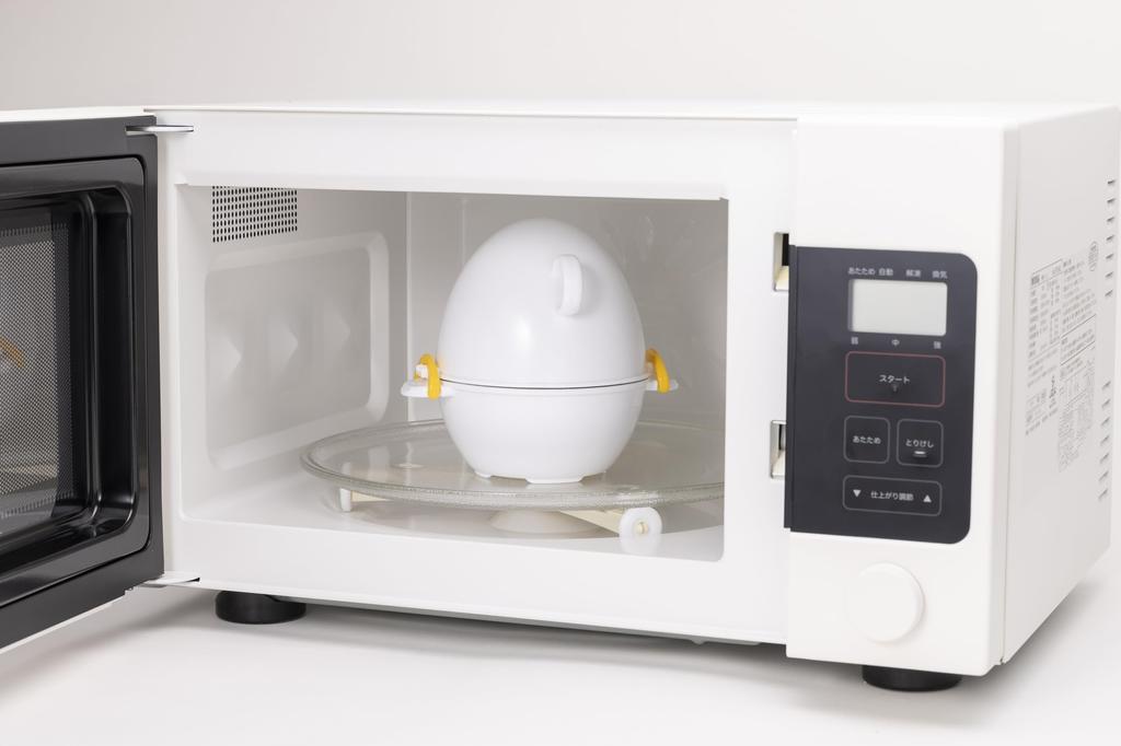 KAI KAI KITCHEN Mikrowellenherd für 3 gekochte Eier, einfach und zeitsparend, KAI KITCHEN, hergestellt in Japan, DH8230