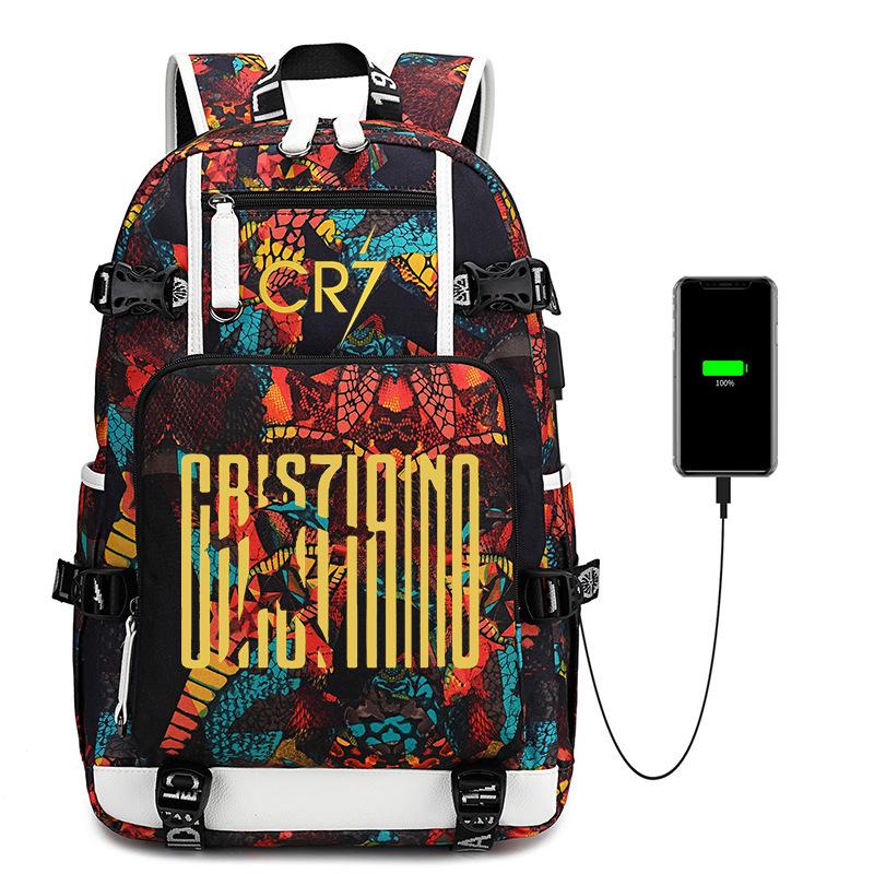 Cr7 Luo Star High Quality School Bag Student Campus Starry Sky Waterproof Backpack 0617