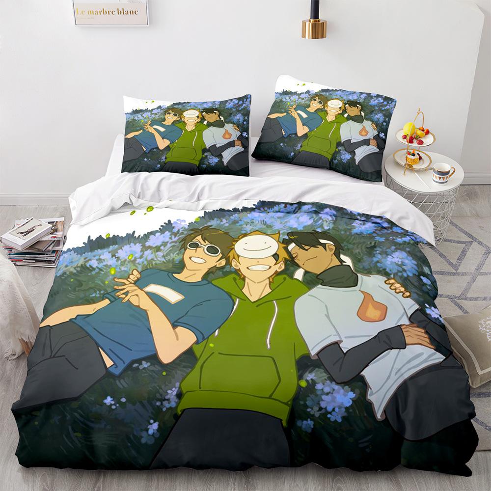 Новый GeorgeNotFound Merch Ranboo Dream Комплект постельного белья для мальчиков и девочек Twin Queen Size Пододеяльник Наволочка Кровать Дети Взрослые Домашний Текстиль (135x200cm)