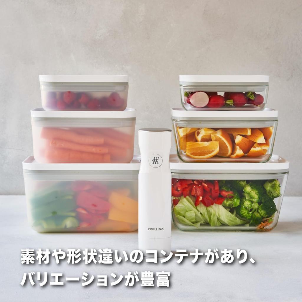 Zwilling Henckels ZWILLING Save Vacuum Sealer Starter Set with Medium and Large Plastic Vacuum Pump and Storage Japanese Fresh Save J.A. "Fresh &