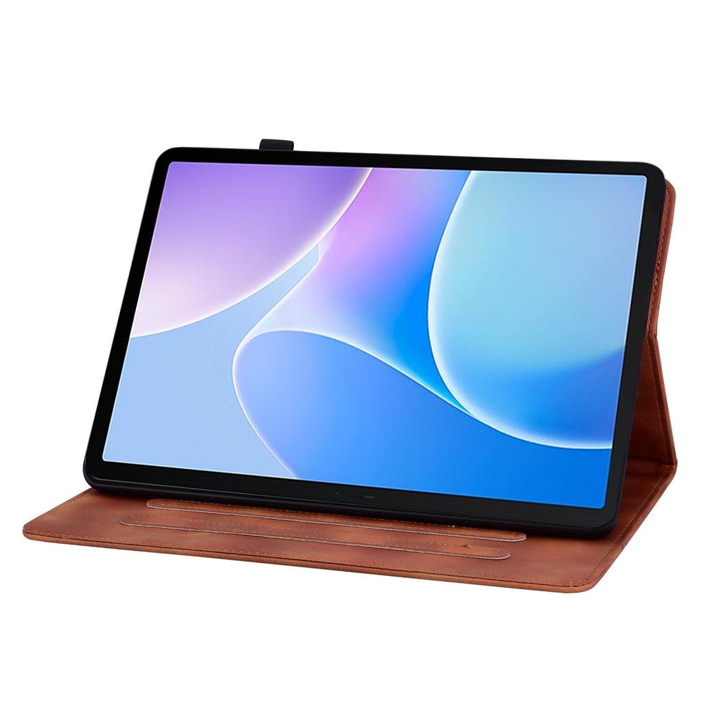 For Infinix Xpad 20 Case Lily Flower Imprint Card Slots Leather Tablet Cover