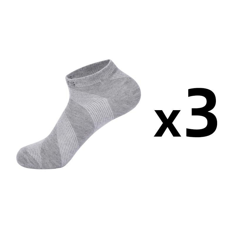 3 Pairs/Lot Men's Cotton Breathable Socks Sports Socks Slash Mesh Casual Athletic Cut Short Summer Thin Short Ankle Sock