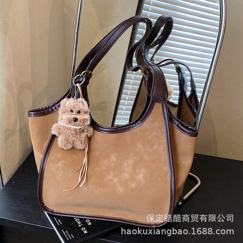 Exquisite Versatile Leather Single Shoulder Portable Large Capacity Fashion Temperament Foreign Premium 2025 Autumn Women's Tote Bag
