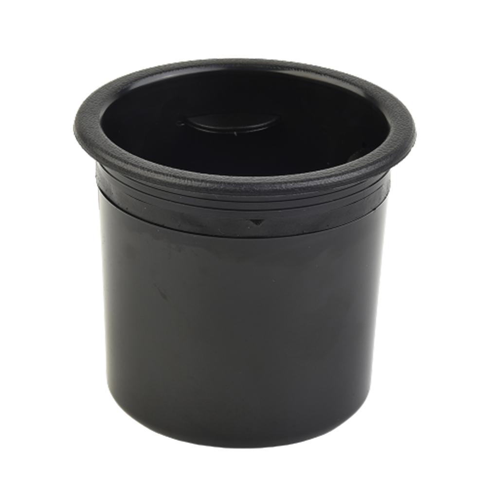 Porta-copos de lata de bebida de plástico embutido 1 peça ABS preto
