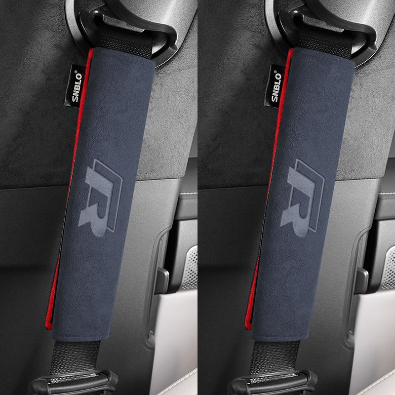 2 Uds Funda Para Cinturón De Seguridad De Fibra De Carbono Hombreras Para VW Volkswagen R RLine GTI GTD Golf 6 7 5 4 3 2 8 MK4