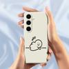 For Samsung Galaxy S25+ Case Stick Figure Pattern Printing Straight Edge TPU Phone Back Cover