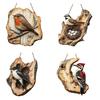 Bird Hanging Sign Vintage 2D Bird Wooden Signage Rustic Wall Decoration Sign for Farmhouse Home Front Door Wall Window