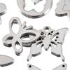 20pcs Stainless Steel Pendants Hollow Butterfly Necklace Charm Earrings Bracelet Butterflies Component DIY Women Jewelry Making