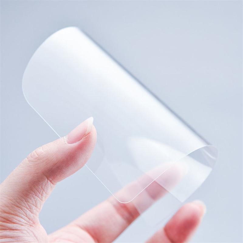 5Pcs Transparent Plastic Soft Spatula Cake Cream Scraper Fondant Pastry Plain Smooth Jagged Edge Spatula Cutter Baking Tool