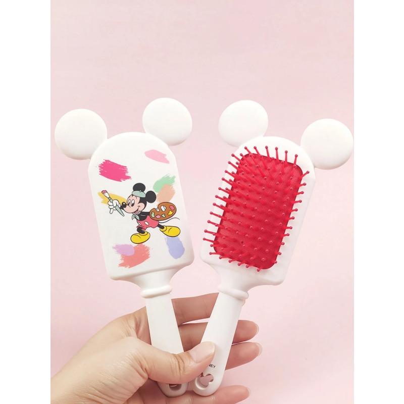 Disney 1 Pack Mickey Mouse Minnie Pad Massage Comb Cartoon Comb Hair Brush Hair Tools Party Favor Perfect Christmas Gift