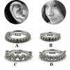 Neuer Körperpiercing Schmuck Damen Knorpel Helix Strass Ohrstecker Tragus Ohrringe