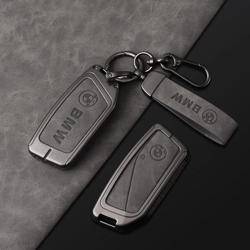 Hot 2025 Zinc alloy Car Remote Key Case Cover Protector For BMW i7 X7 G07 LCI iX I20 X1 U11 3 5 7 Series G70 G09 G81 XM U06 M3 2