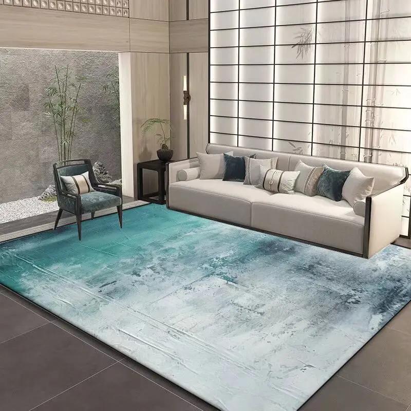 

Скандинавський Розкішний Стиль Килим для Вітальні Абстрактний Декор для Спальні Великі Килими Прані Нековзні Еластичні Офісний Килимок для Підлоги Зручний 100*160cm