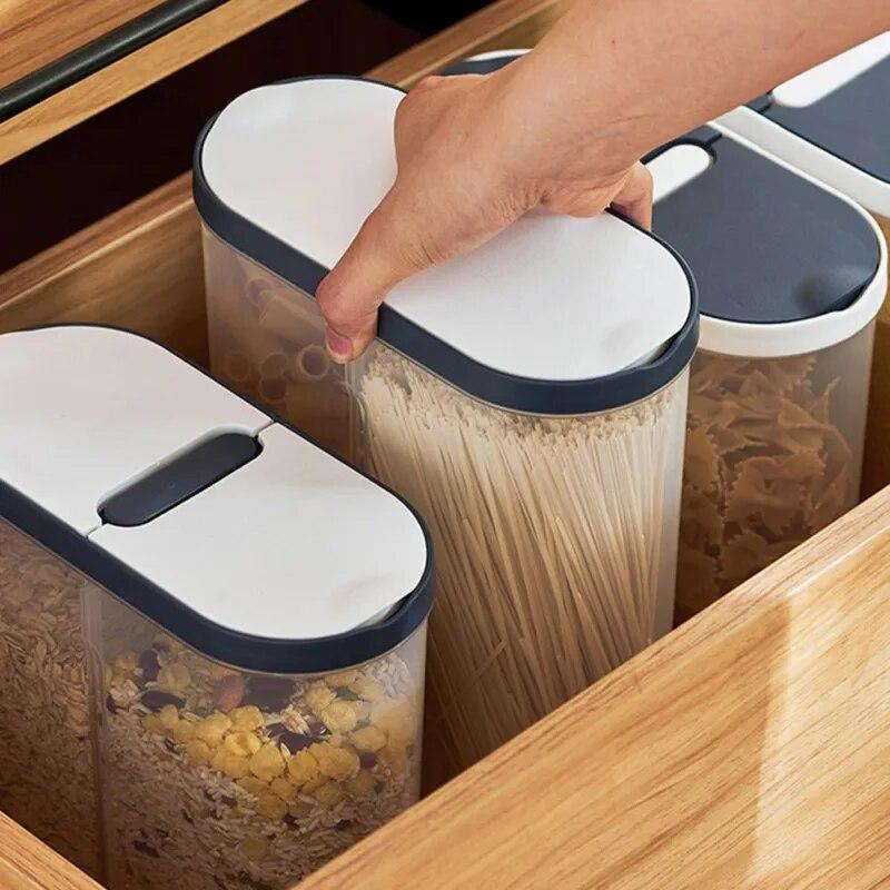 Food Compartment Airtight Tank Airtight Storage Box Snack Storage Box Kitchen Food Grain Container Jar