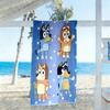 Bluey Beach Towel Super Soft Microfiber Quickdry Fabric Comfortable Lightweight