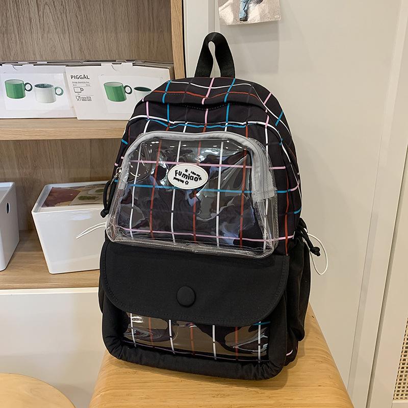 A New Large Capacity Japanese Style Printed Backpack for Girls  Junior High School and Senior High School Students  and A Backpack for Girls