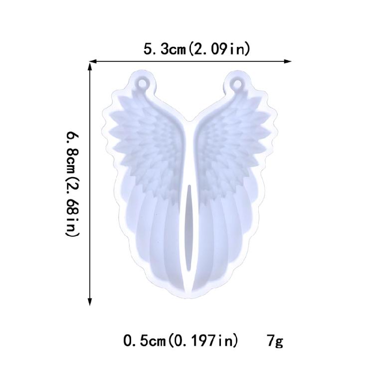 Resin Epoxy Silicone Mold Angel Wing Mold Casting Molds for Jewelry Making