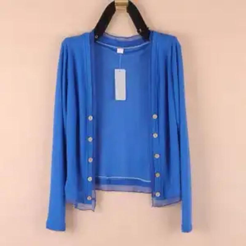 Summer Fashion Thin Solid Lace Casual Loose Oversize Long Sleeve Versatile Sunscreen Air Conditioning Cardigan
