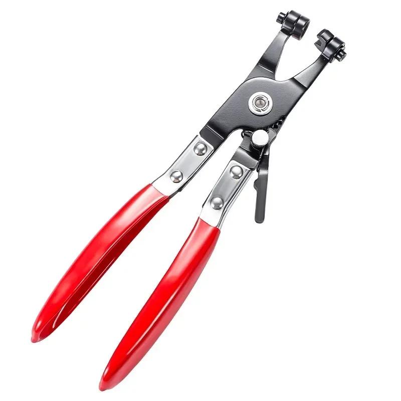 

New Straight Tube Bundle for Auto Garden Removal Tool Strong Locking Hose Clamp Pliers Car Water Pipe Flat Band Ring Type