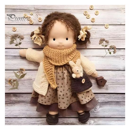 

Вальдорфська лялька ручної роботи 12 дюймів. М’які в’язані ляльки. Милі дівчата. Плюшева м’яка іграшка. Легко носити. Вінтажна в’язана лялька. Подарунок на день народження. B