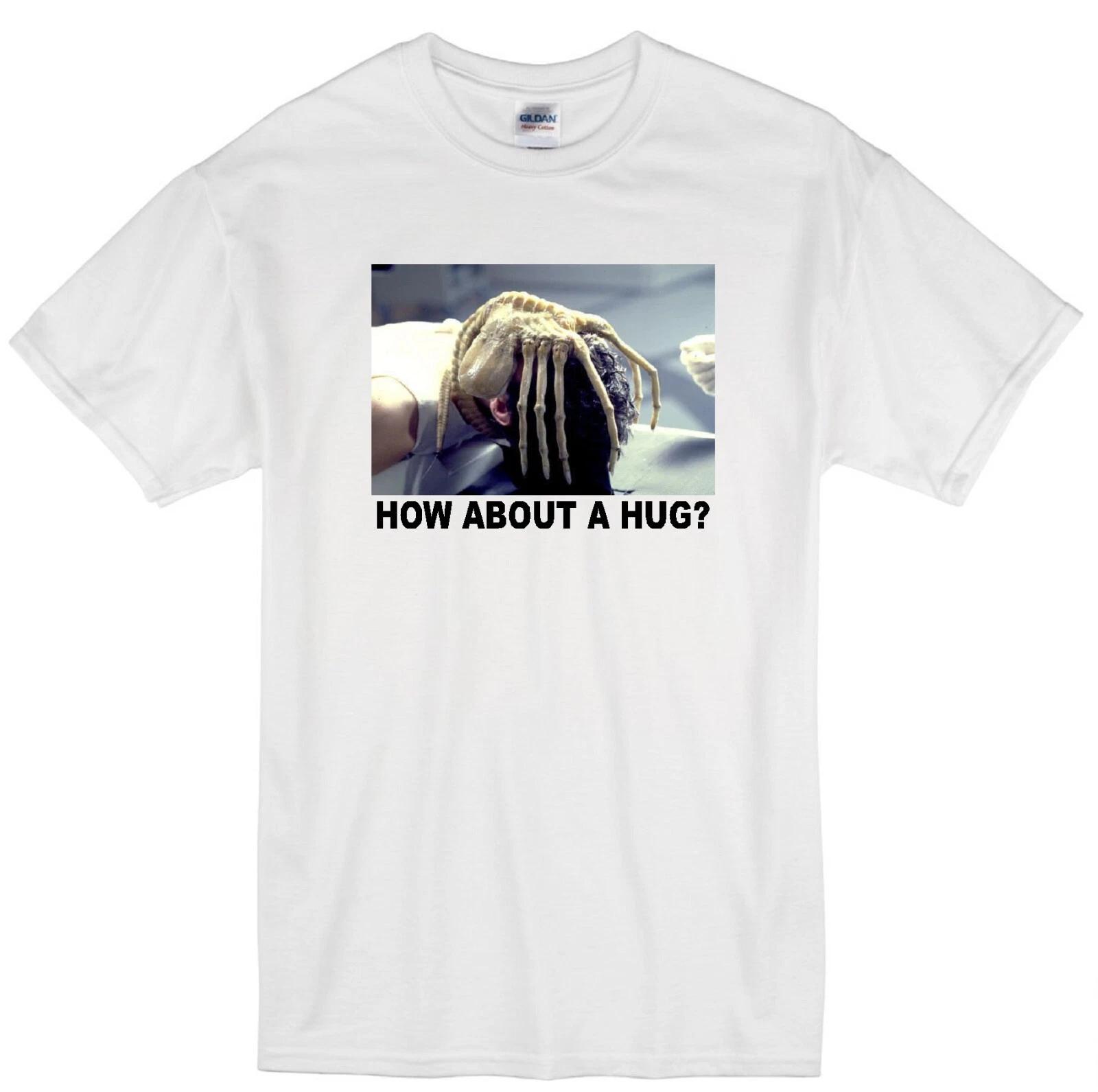 FACE HUGGER ALIEN SC-FI HORROR 1979 MOVIE ZENOMORPH CLASSIC WHITE T-shirt L