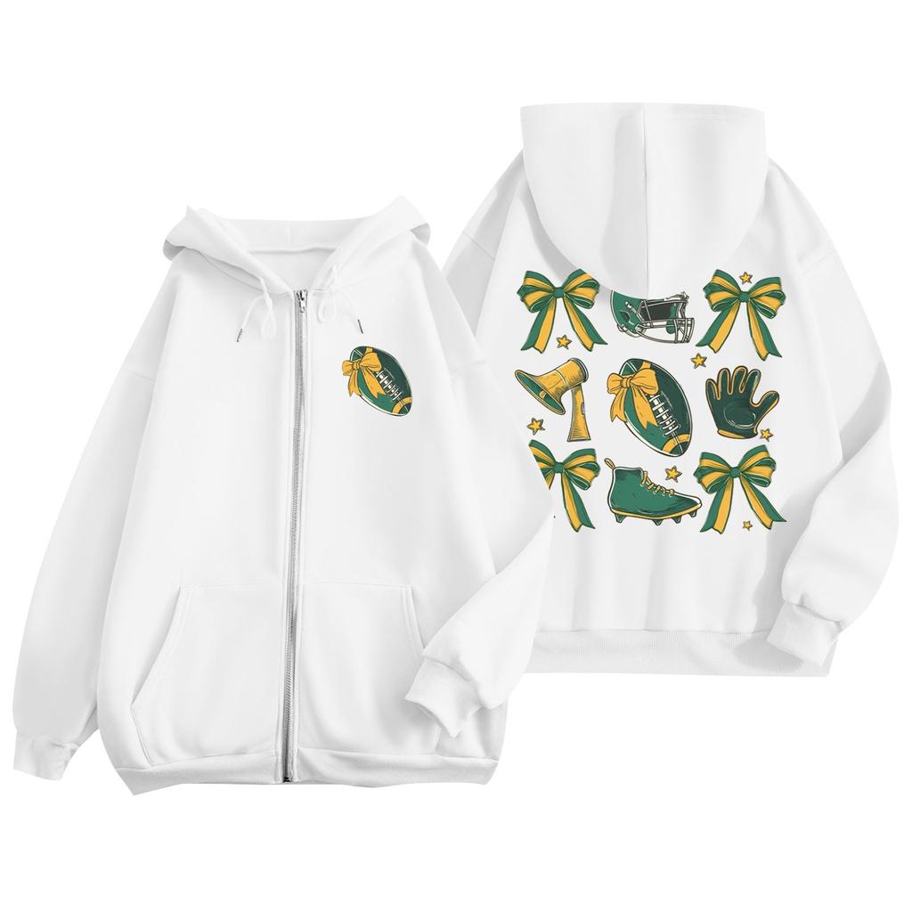 Women's Solid Color Sweatshirt Long Sleeve Zipper Casual Comfortable Loose Lightweight Women's Sweatshirt