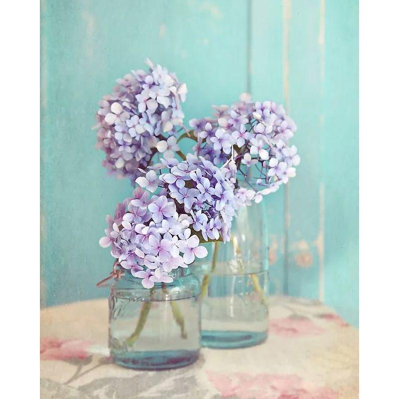 

Modern Paint By Numbers Hydrangea Coloring By Numbers On Canvas Figure Paint With Numbers Handicraft For Adults Decor Room Wall 30x20cm no frame світло-сірого кольору