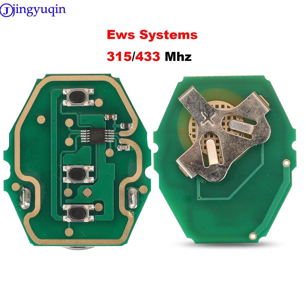 Jingyuqin 3 Knapper Fjernkontroll Kretskort Bilnøkkelhus For BMW E38 E39 E46 EWS System ASK 433MHz 315MHz PCF7935AA