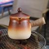Chinese Ceramic Teapot with Lid Anti-scald Rope Handle Teapot Hotel Tea Lovers